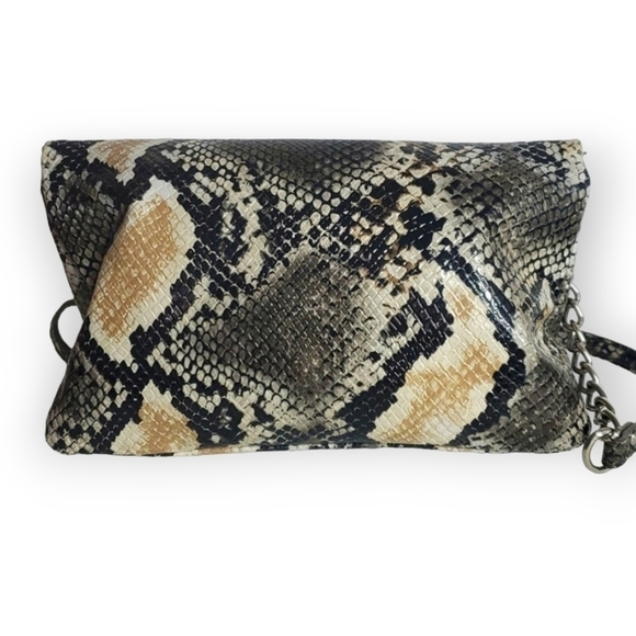 Nine West Snakeskin Print Clutch Wristlet Shoulder Bag - Picture 2 of 7